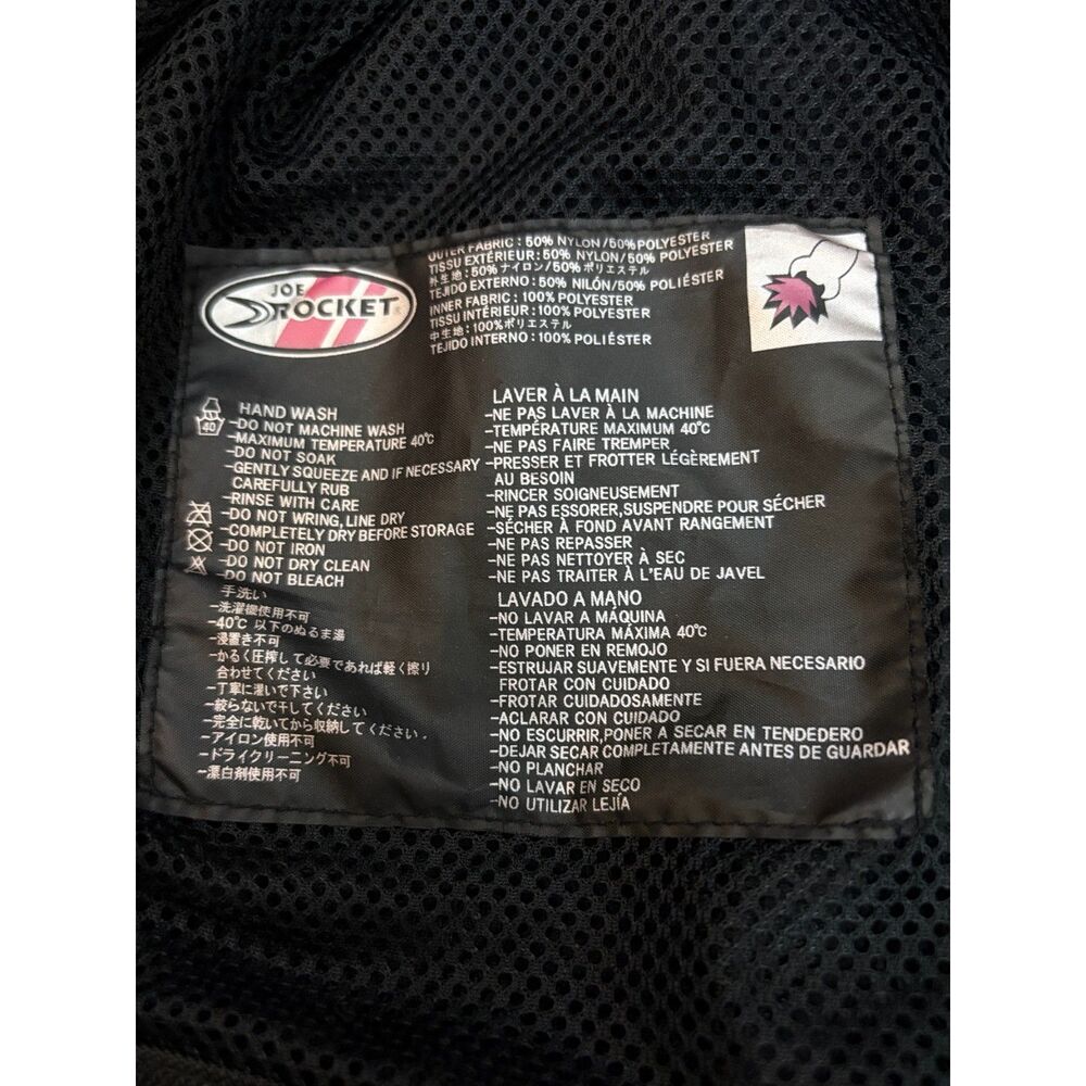 Joe Rocket Men's Black Mesh Armored Motorcycle Riding Jacket 2XL - Picture 9 of 10